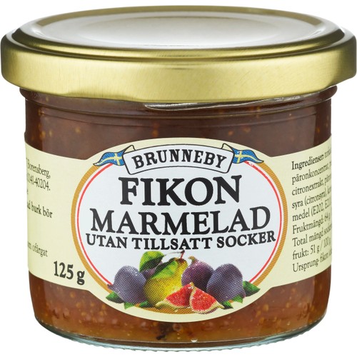 Fikonmarmelad 125g Brunneby
