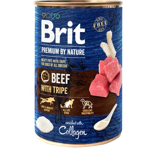 Hundmat Våtfoder nötkött 400 Gram Brit Premium