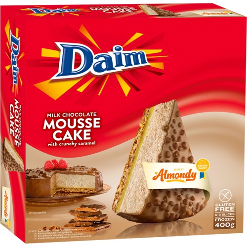 Daim moussetårta Glutenfri Fryst 400g Almondy