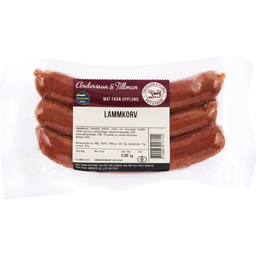 Lammkorv ca 300g Andersson & Tillman