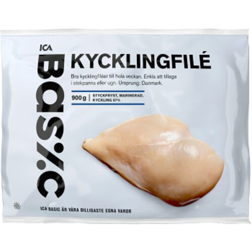 Kycklingbröstfilé 900g ICA Basic