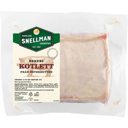 Kotlett I Bit ca 1kg Familjen Snellman
