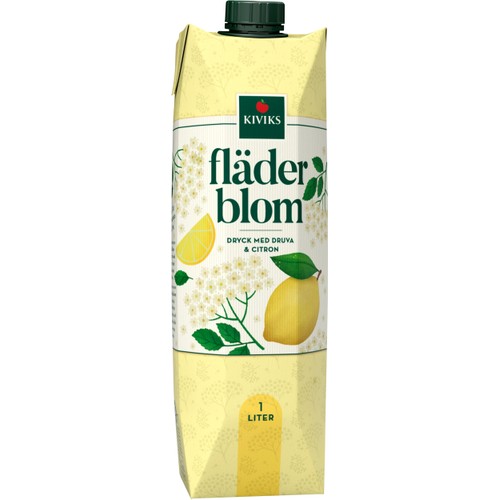 Fläderblomsdryck med druva och citron 1l Kiviks Musteri
