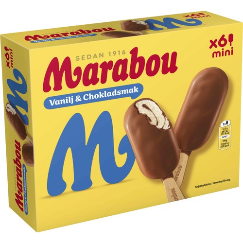 Marabou Vanilj & chokladsmak mini 6-p Marabou