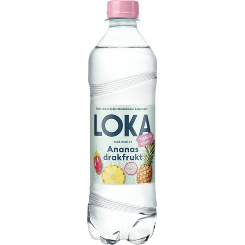 Kolsyrat vatten Ananas Drakfrukt 50cl Loka