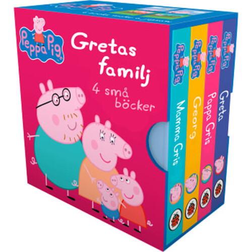 Greta Gris: Gretas familj 4 små böcker
