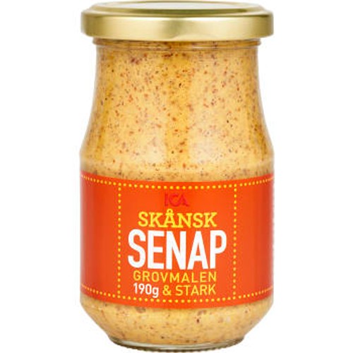 Skånsk senap Grovmalen & stark 190g ICA