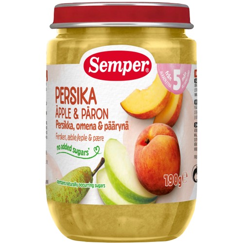 Persika med päron Från 5m 190g Semper