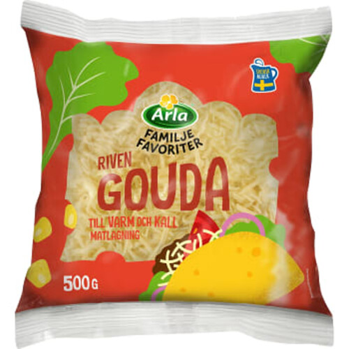 Gouda 24% Riven 500g Arla