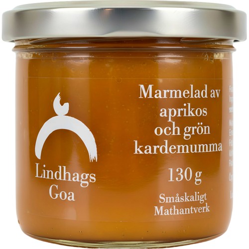 Marmelad Goa Av Aprikos Och Grön Kardemumma 130g Lindhags