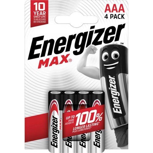 Batteri AAA 4-p Energizer Max