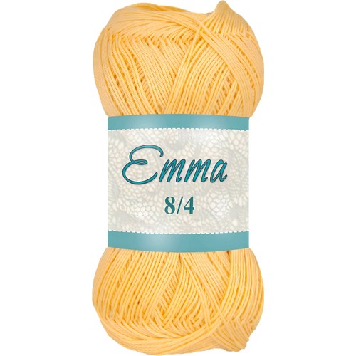 Garn Emma 827 Gul 100g Falkgarn