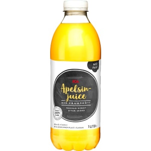 Apelsinjuice med fruktkött 1l ICA