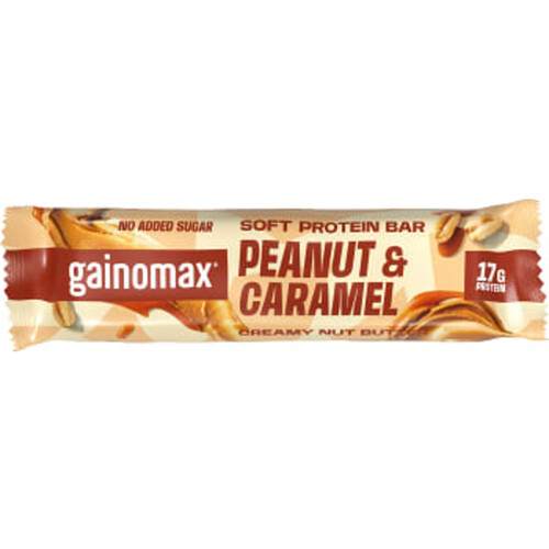 Proteinbar Jordnötssmör Karamell 50 gram Gainomax