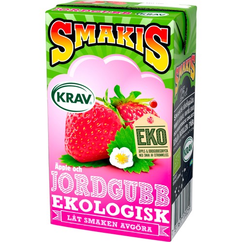 Stilldrink Jordgubb Ekologisk 25cl KRAV Smakis