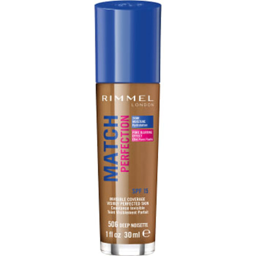 Foundation Match Perfect nr 506 Deep noisette 30ml Rimmel