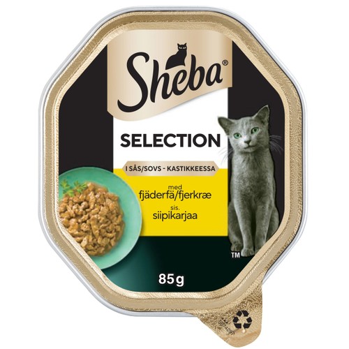 Kattmat Lamm & kyckling i sås 85g Sheba