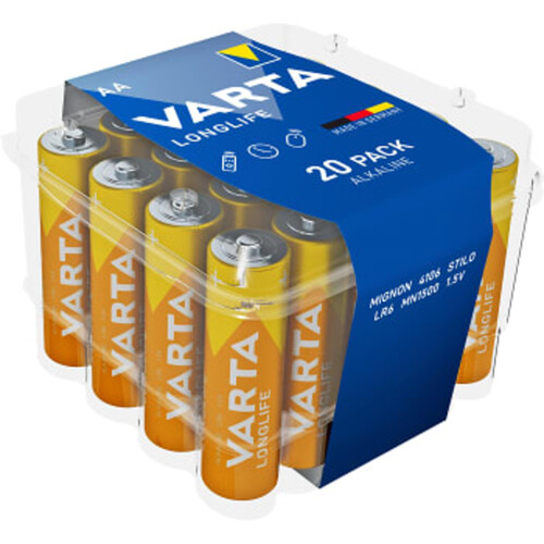 Batteri Longlife AA 20-p