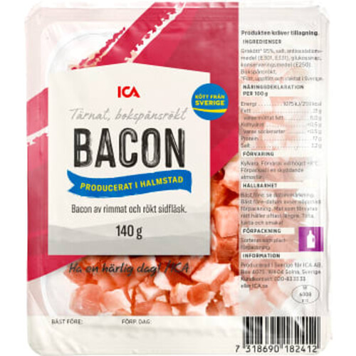 Bacon Tärnad 140g ICA