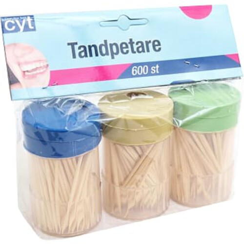 Tandpetare 3x200-pack CYT