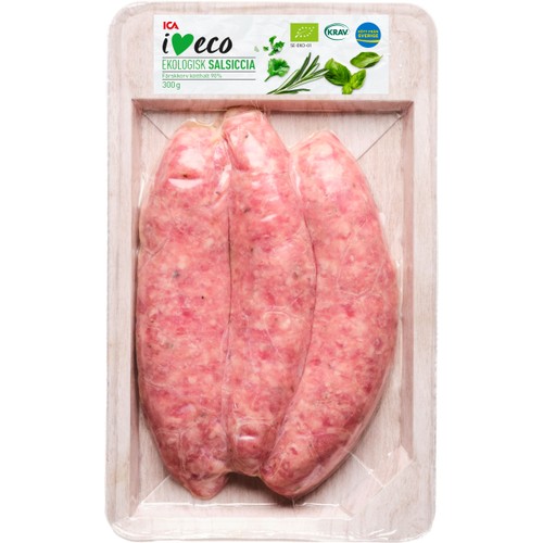 Färskkorv Salsiccia 300g KRAV ICA I love eco