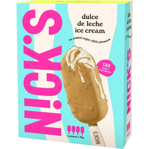 Glasspinne Dulce de leche 4-p Nick´s