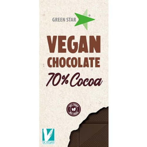 Mörk Choklad Vegan 70% 90g Greenstar