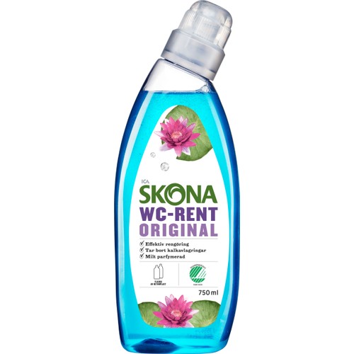 Rengöringsmedel Bad WC-rent Original 750ml Miljömärkt ICA Skona
