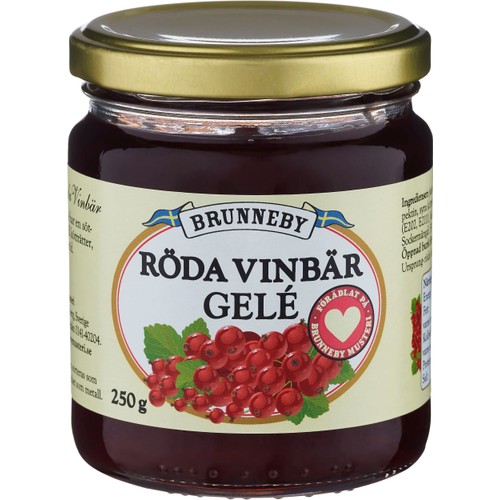 Rödavinbärsgele 250g Brunneby