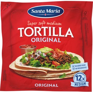 Tortilla Original Medium 12-p 480g Santa Maria
