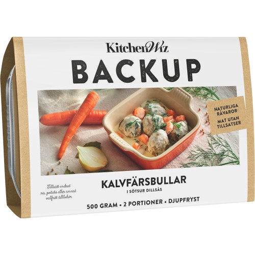 Kalvfärsbullar I Sötsur Dillsås 600g KitchenWiz