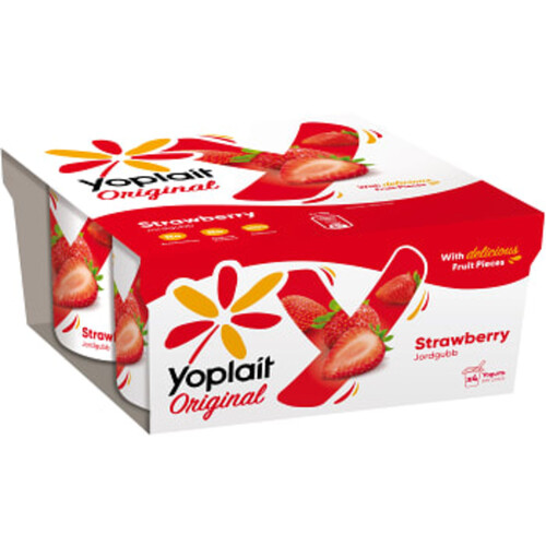 Yoghurt Jordgubb 4-p 500g Yoplait