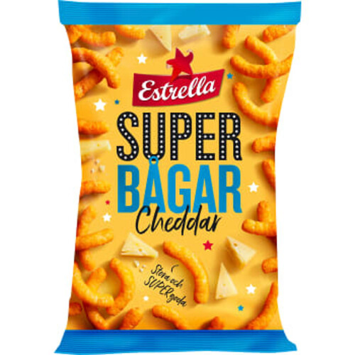 Ostbågar Superbågar Cheddar 175g Estrella