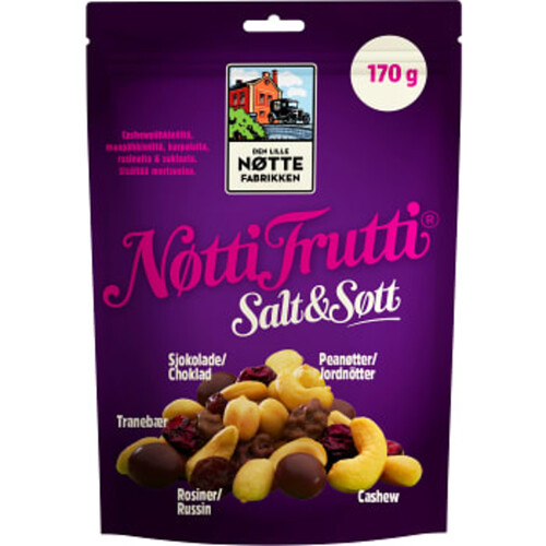 Nøtti Frutti Salt & Sött 170g Nöttefabrikken