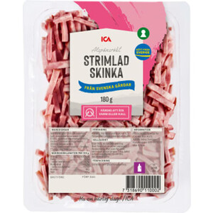 Skinka Strimlad Rökt 180g ICA