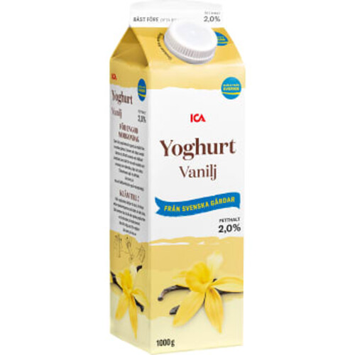 Vaniljyoghurt 2% 1000g ICA