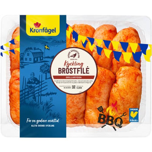 Kycklingfilé kryddmarinerad ca 2,5kg Kronfågel