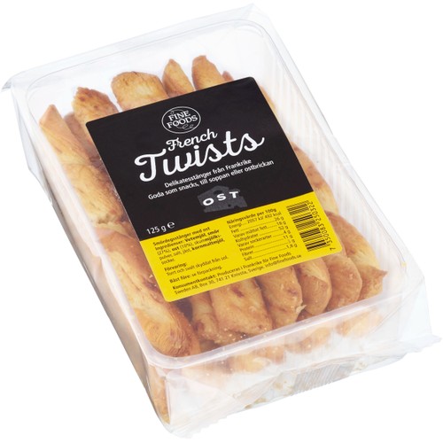 Brödpinnar French Twists Ost 125g Fine Foods