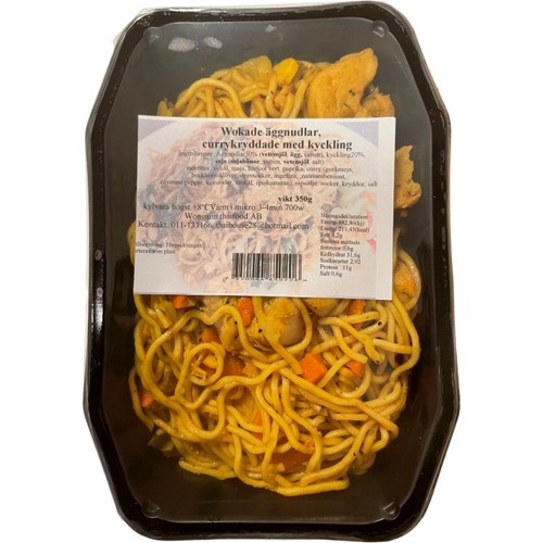 Wokade Äggnudlar Med Kyckling 350g Thaihouse
