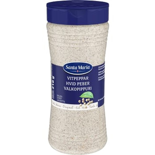 Vitpeppar Malen  218g Santa Maria