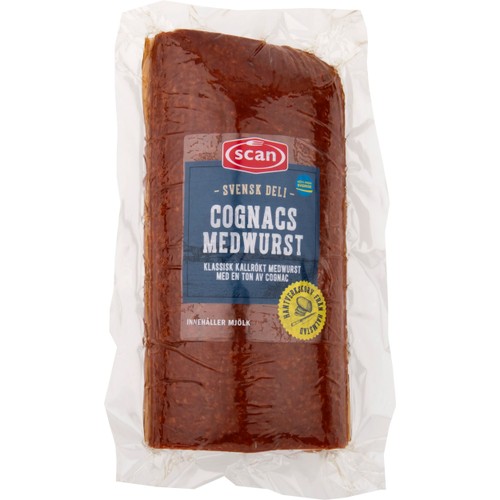 Cognacsmedwurst i skivor ca 4g Scan