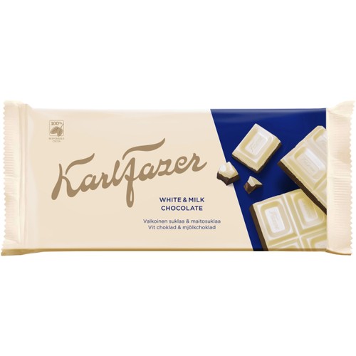 Chokladkaka Vit & mjölkchoklad 131g Fazer
