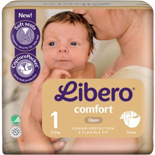 Blöjor Comfort Strl 1 2-5kg 24-p Libero