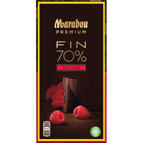 Chokladkaka Premium Raspberry Dark 100g Marabou