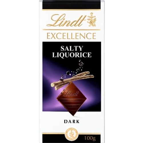 Chokladkaka Excellence Salty Liqourice 100g Lindt