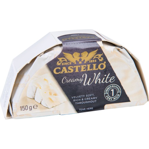 White Vitmögelost 39% 150g Castello®