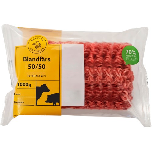 Blandfärs Färsk 50/50 1kg Hacksta Köttdisk