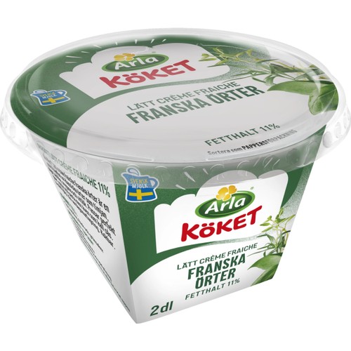 Lätt Crème fraiche Franska Örter 11% 2dl Arla Köket®