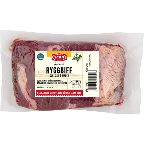 Ryggbiff bit ca 940g Scan