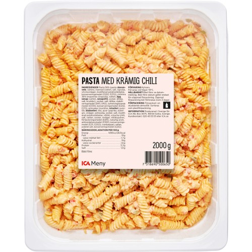Pasta med Krämig Chili 2kg ICA Meny
